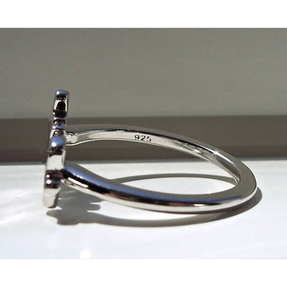 925 STERLING SILVER Jigsaw Puzzle Pieces Ring - Picture 9 of 13